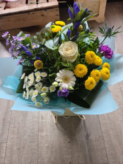 Blue Skies - Beautiful selection of blues, yellows and whites, perfect for any occasion.