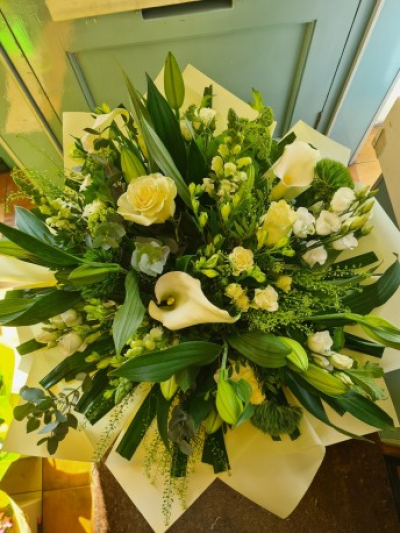 Elegance - Stunning Selection of Green and White Luxury Flowers Elegance.